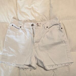 Women's White Denim Shorts